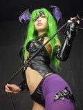 [Cosplay]  Darkstalkers  Morrigan with great body in latex(14)